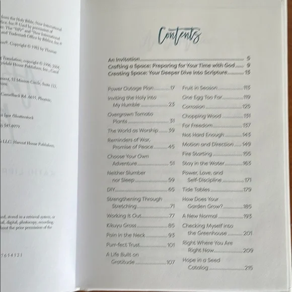 Kathi Lipp, An Abundant Place, Devotional Hardcover Book with Floral Design - Picture 3 of 5